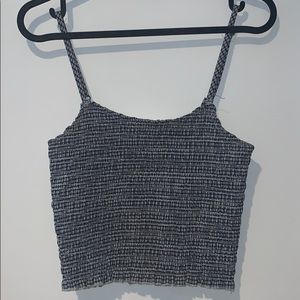 Patterned crop top tank